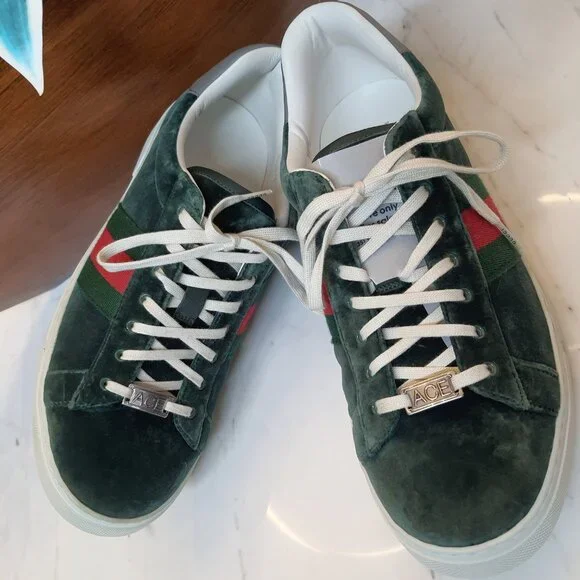 GUCCI new sneakers Ace 'Green Velvet' 757893